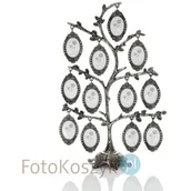 Ramki na zdjęcia - Ramka na 12 zdjęć FT01 srebrne (drzewko genealogiczne) - miniaturka - grafika 1