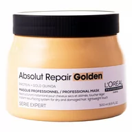 Maski do włosów - L'oreal Professionnel, Serie Expert Absolut Repair Gold Quinoa + Protein, Odbudowująca maska do włosów zniszczonych, 500 ml - miniaturka - grafika 1