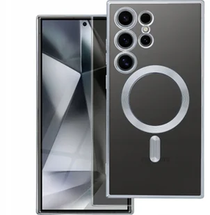 Futerał ELECTRO MAG COVER kompatybilny z MagSafe do SAMSUNG S25 Edge srebrny - Etui i futerały do telefonów - miniaturka - grafika 1