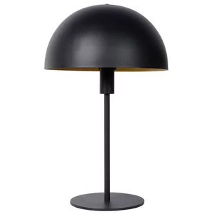 Lucide Stojąca LAMPA biurkowa SIEMON 45596/01/30 stołowa LAMPKA kopuła metalowa czarna 45596/01/30 - Lampy stojące - miniaturka - grafika 1