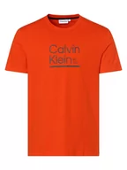 Koszulki męskie - Calvin Klein - T-shirt męski, pomarańczowy - miniaturka - grafika 1