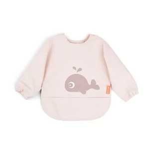 Done by Deer Śliniak z Rękawami Sea Wally Powder - Miseczki i talerzyki dla dzieci - miniaturka - grafika 1