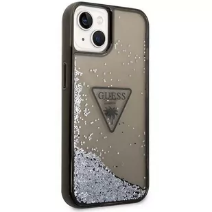 Guess Etui GUHCP14SLFCTPK do Apple iPhone 14 6,1" czarny/black hardcase Liquid Glitter Palm Collection - Etui i futerały do telefonów - miniaturka - grafika 4