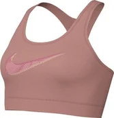 Biustonosze - Nike Women'S Biustonosz Swoosh Paded, Red Stardust/Guava Ice/Laser F, FB4124-618, S - miniaturka - grafika 1