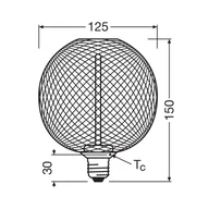 Żarówki LED - OSRAM Decor LED Straw Filament Globe E27 3,5W złota 1800K - miniaturka - grafika 1