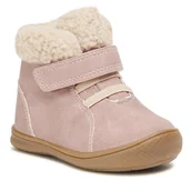 Buty dla dziewczynek - Kozaki Nelli Blu CM211112-69 Różowy - miniaturka - grafika 1