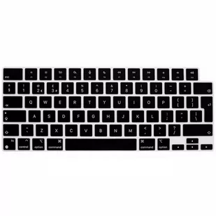 Osłona silikonowa nakładka na klawiaturę do MacBook Pro 14 A2442 A2779 / Pro 16 A2485 A2780 / Air 13 M2 A2681 2022 / Air 15 M2 A2941 (2023) (EU) (Bl.. - Części i akcesoria do laptopów - miniaturka - grafika 1