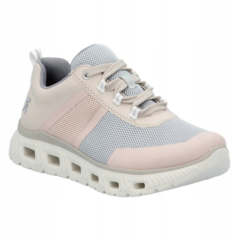 Rieker Sneakersy Damskie Różowo Niebieskie M6006-90 r.37