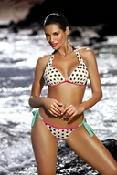 Stroje kąpielowe - Kostium kąpielowy Iris Cosmo-Clematis M-450 (1) Granatowo-Kremowy (Rozmiar L) - miniaturka - grafika 1