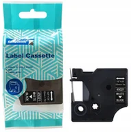 Etykiety do drukarek - Taśma DYMO D1 45021 12mm x 7m S0720610 biały na czarnym zamiennik - miniaturka - grafika 1