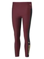 Spodnie sportowe damskie - Puma Legginsy sportowe "Fit Eversculpt" w kolorze czarno-bordowym - miniaturka - grafika 1