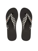 Klapki i japonki damskie - Roxy Japonki ARJL101175 Czarny - miniaturka - grafika 1