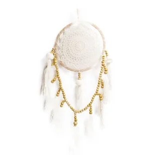 Łapacz snów beżowy 19 cm - Pozostałe akcesoria do uprawy roślin - miniaturka - grafika 1