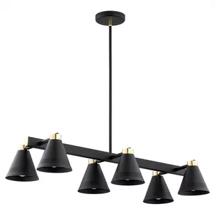 Avalone lampa wisząca 6-punktowa czarna 2552AR - Lampy sufitowe Avalone lampa wisząca 6-punktowa czarna 2552AR - Lampy sufitowe - miniaturka - grafika 3