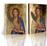 Ikony i obrazy sakralne - Ikona religijna Święta Agata - miniaturka - grafika 1