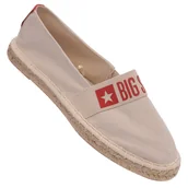 Espadryle damskie - Espadryle Damskie Big Star HH274474 Beżowy 39 - miniaturka - grafika 1