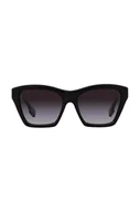 Okulary przeciwsłoneczne - Burberry okulary przeciwsłoneczne damskie kolor czarny - miniaturka - grafika 1