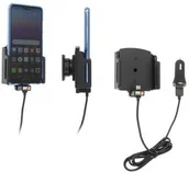 Uchwyty samochodowe do telefonów - Uchwyt uniwersalny regulowany do Samsung Galaxy Note 20 bez futerału oraz w futerale lub etui o wymiarach: 70-83 mm (szer.), 2-10 mm (grubość) z wbudowanym kablem USB-C oraz ładowarką samochodową - miniaturka - grafika 1