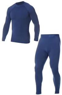 Komplet bielizny termoaktywnej męskiej Brubeck Extreme Thermo ciemnoniebieski - Bielizna sportowa męska - miniaturka - grafika 1