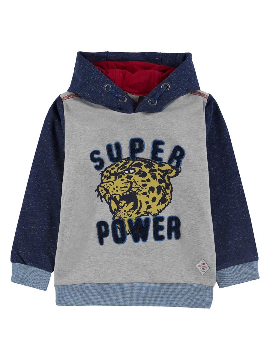 Chłopięca bluza z kapturem z nadrukiem geparda Kanz r.116