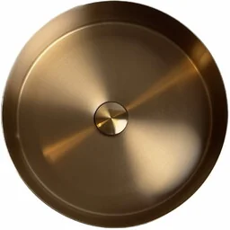 ROUND Umywalka okrągła stalowa nablatowa 37 miedziana PVD - Umywalki ROUND Umywalka okrągła stalowa nablatowa 37 miedziana PVD - Umywalki - miniaturka - grafika 1