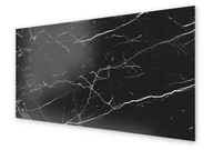 Dekoracje domu - Panel kuchenny HOMEPRINT Klasyczny czarny marmur 140x70 cm - miniaturka - grafika 1