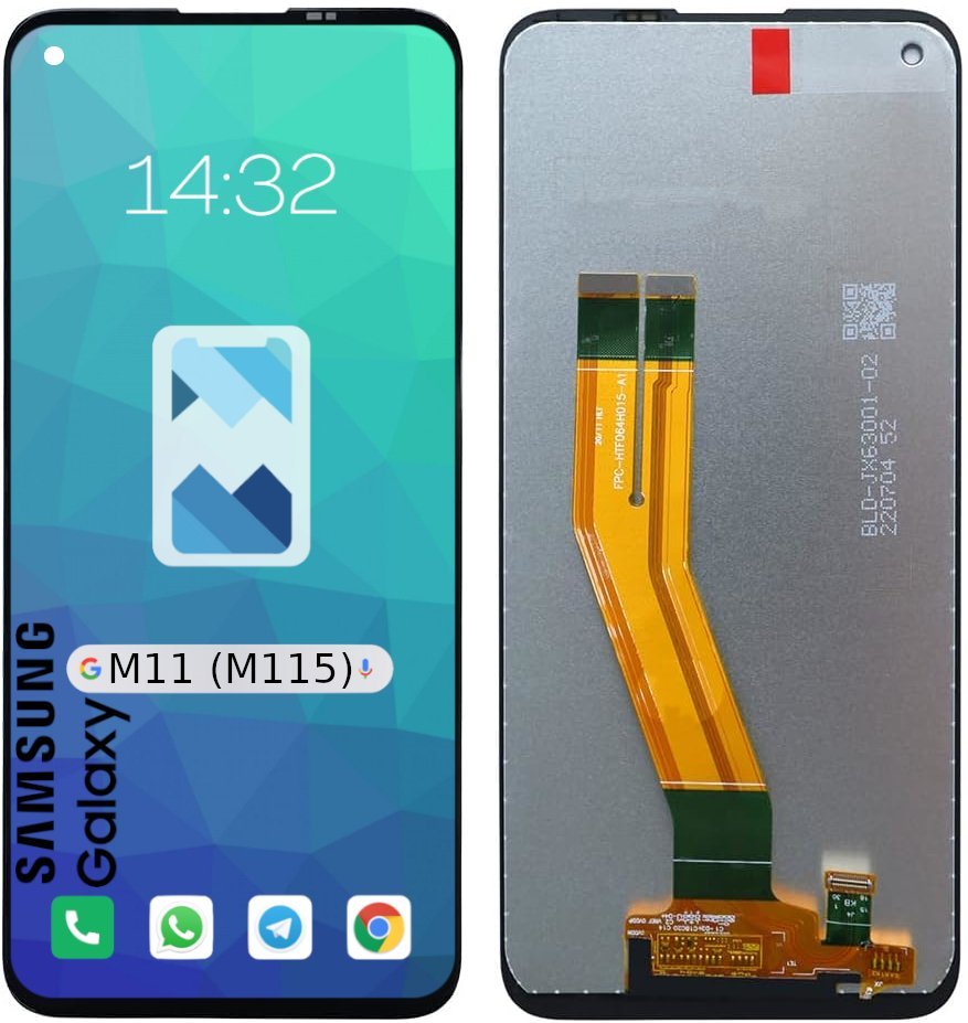 Wyświetlacz LCD Ekran Szybka Dotyk do Samsung Galaxy M11 M115 Czarny