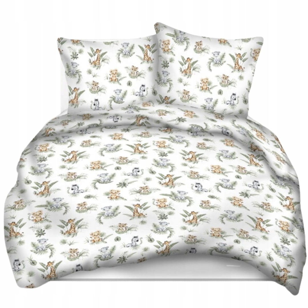 Pościel Dziecięca 90x120 + 50x60 Afrykańskie Zwierzęta Polski Producent