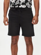 Spodenki męskie - Jack&Jones Szorty jeansowe Chris 12249165 Czarny Relaxed Fit - miniaturka - grafika 1