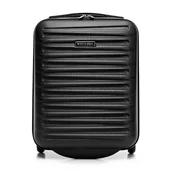 Walizki - Walizka kabinowa z ABS-u czarna - miniaturka - grafika 1