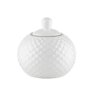 Cukiernice - Cukiernica ceramiczna Tiffany Platinum 300 ml biały - miniaturka - grafika 1