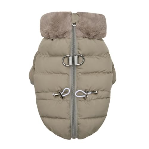 MARSHMALLOW QUILTED JUMPER Płaszcz dla psa Khaki M