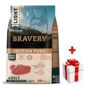 Sucha karma dla psów - Bravery Grain Free Adult Medium Large LIGHT Iberian Pork 12kg + niespodzianka dla psa GRATIS! - miniaturka - grafika 1