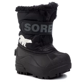 Buty dla chłopców - Śniegowce SOREL - Toddler Snow Commander NV1960 Black/Charcoal 010 - grafika 1