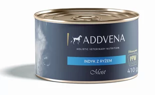 ADDVENA Addvena Moist indyk z ryżem karma mokra dla psów 410g 5906395581504 - Mokra karma dla psów - miniaturka - grafika 1