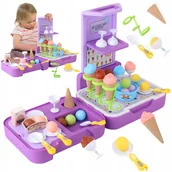 Zabawki AGD - Lodziarnia Sklep Walizka Z Lodami Kuchnia Sklepik Cukiernia Przenośna 3w1 - miniaturka - grafika 1