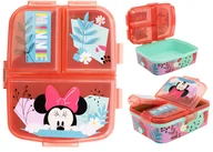 Zestawy naczyń dla dzieci - Myszka Minnie Śniadaniówka Pudełko Na Przekąski - miniaturka - grafika 1