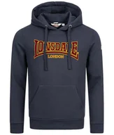 Bluzy męskie - Bluza LONSDALE CLASSIC granatowa kaptur-XL - miniaturka - grafika 1
