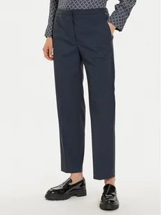 Tommy Hilfiger Chinosy WW0WW42951 Granatowy Straight Fit - Spodnie sportowe damskie - miniaturka - grafika 1