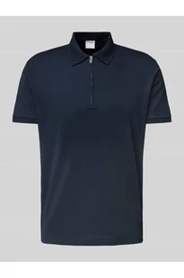 Koszulka polo z krótkim zamkiem błyskawicznym - Selected Homme - Koszulki męskie - miniaturka - grafika 1