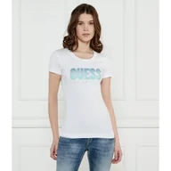 Koszulki i topy damskie - GUESS T-shirt Slim Fit - miniaturka - grafika 1