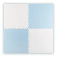 Maty piankowe - Duża mata piankowa puzzle Ricokids 60x60 cm 4 szt. niebiesko-biała - miniaturka - grafika 1