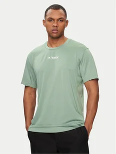 adidas Koszulka techniczna Terrex Multi IP4781 Zielony Regular Fit - Odzież trekkingowa męska - miniaturka - grafika 1
