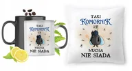 Gadżety dla niej i dla niego - Dla Komornika Zestaw Kubek Magiczny + Poduszka z Nadrukiem ze Zdjęciem - miniaturka - grafika 1