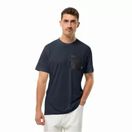 Koszulki męskie - Męska koszulka Jack Wolfskin POCKET KARANA T M night blue - S - miniaturka - grafika 1