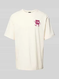 T-shirt z nadrukiem z logo - Koszulki męskie - miniaturka - grafika 1