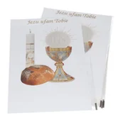 Akcesoria do pakowania - TOREBKA FOLIOWA PIERWSZA KOMUNIA ŚWIĘTA 5SZT CELOFAN - miniaturka - grafika 1