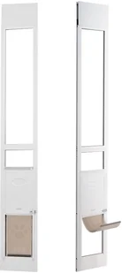 Drzwiczki dla Psa do Drzwi Przesuwnych Aluminiowe Regulacja Wysokości M - Pozostałe akcesoria dla kotów - miniaturka - grafika 1