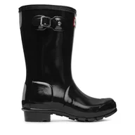 Buty dla chłopców - Kalosze Hunter Orginal Kids Gloss JFT6000RGL Czarny - miniaturka - grafika 1