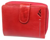 Portfele - Portfel Uniwersalny Kostka El Forrest 820 401 RIFD Suwak Skóra Naturalna CZERWONY 12 x 10 x 3,5 [cm] - miniaturka - grafika 1